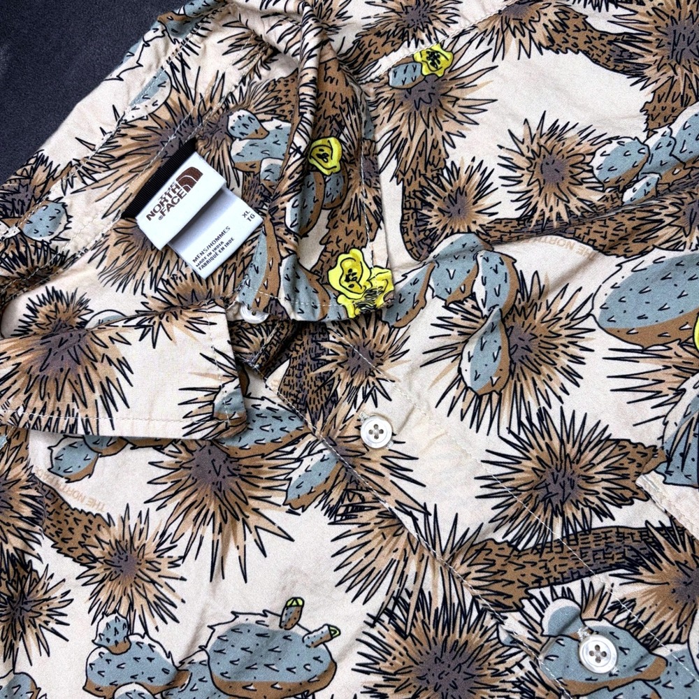 The North Face Baytrail Shirt Mens XL Cactus Desert Print Casual Summer Shirt